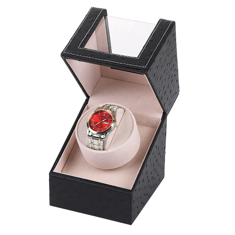 Ręczny zegarek Winder do zegarki automatyczne Watch Box USB ładowanie 1 + 0