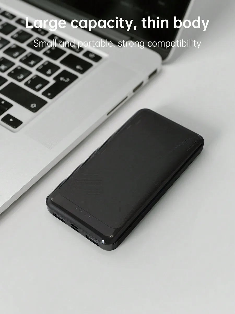 

10000mAh Portable Power Bank With 2 USB-A, 1 Type-C, 1 Micro USB Ports, 10W Output