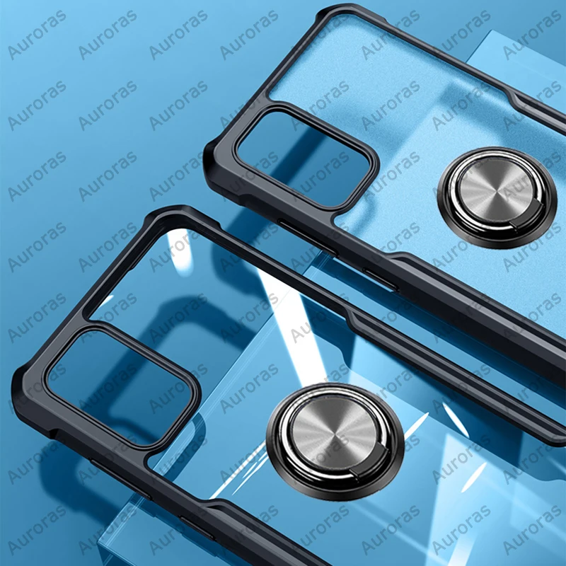 For INFINIX NOTE 8 Case Anti-fall Airbag Shockproof Cover With Ring For Infinix Note8 Zero 8 Hot 10 Play Note 11 Smart 6 Case