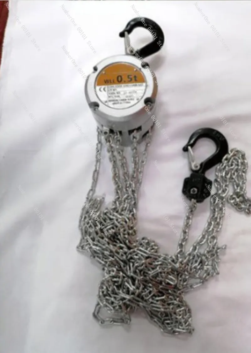 Mini Aluminum Alloy Chain Hoist, Lightweight Manual Lever Hoist with Reverse Chain for Lifting, Corrosion Resistant Tool