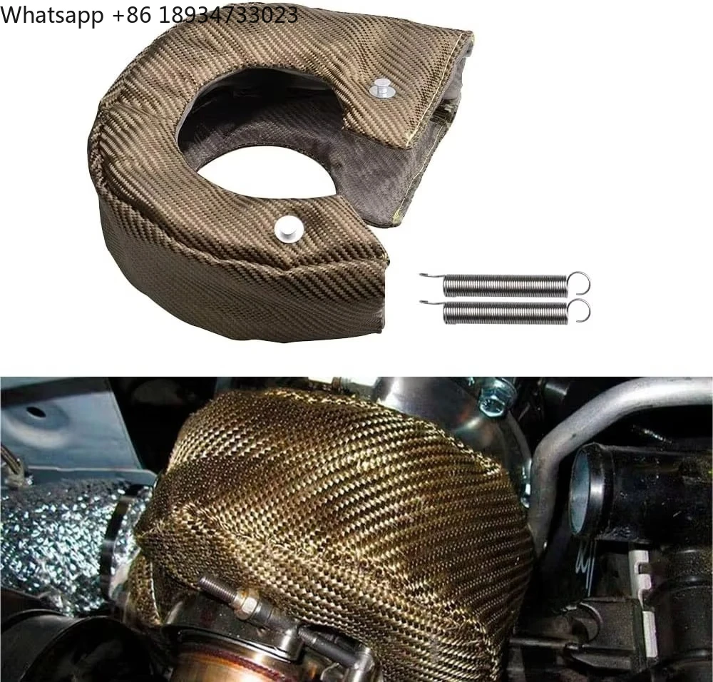 for T4 Titanium Turbo Blanket Turbocharger Heat Shield With Fastener Springs