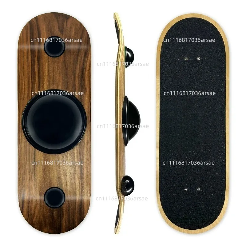 Wooden Balance Board For Core Training, Surfing & Snowboarding Practice