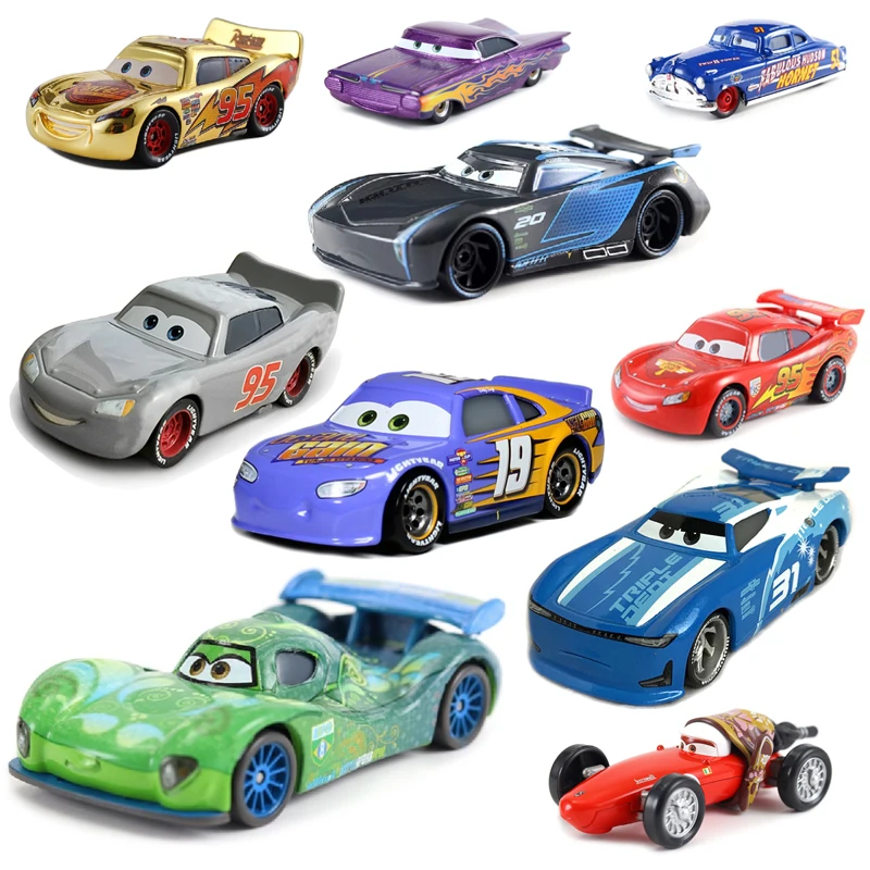 Brand New Disney Pixar Cars 3 New Blue 86 Roadhog Chick Hicks Mater Cast Metal Alloy Toy Car Model Toys For Children's Gift Toys