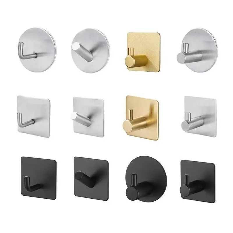 

Adhesive Bathroom Hardware Accessories Towel Rack Toilet Paper Dispenser Holder Wall Coat Hooks Towel Rail Ring Roll Hanger Set