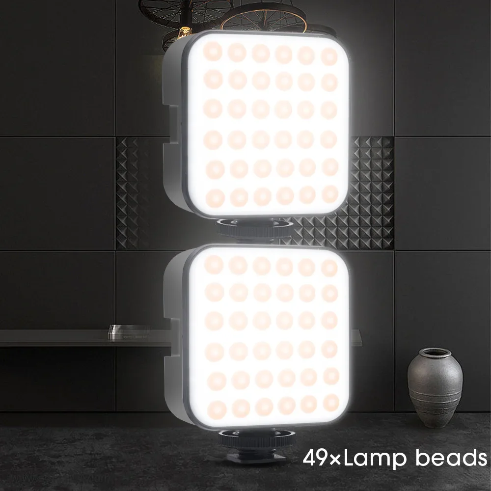 6500K Mini LED Fill Light Mobile Phone Selfie Livestreaming Lamp Portable Laptop Video Photography Studio Makeup Lamp Fill Light