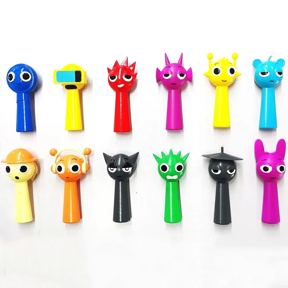 12pcs Sprunki Figures Incredibox Action Figure Sprunki Incredibox Figurine Cartoon Sprunki Game Model Toy Gift for Children