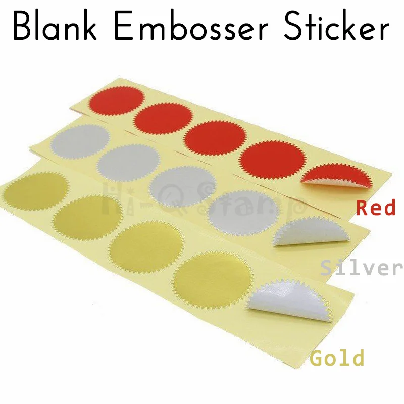 

45mm Embosser Sticker for Embossing Stamp ,Blank Sticker for Customize Embosser Seal ,Diy Embossing Seal for Card （100Pcs）