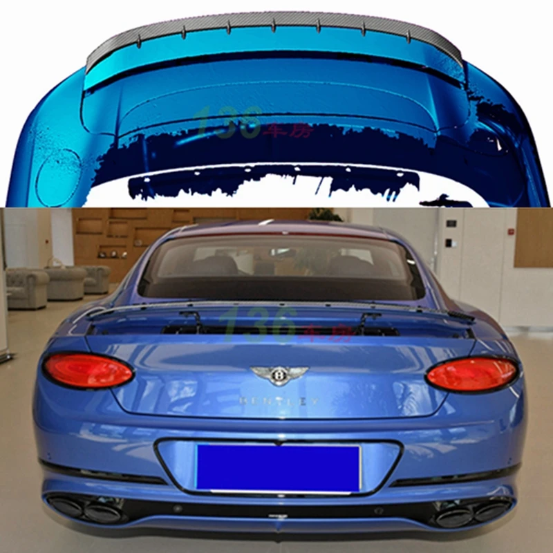 For Bentley Continental Tail Wing Modified GT Dry Carbon Fiber Rear Spoiler Trunk Wing 2018-2021