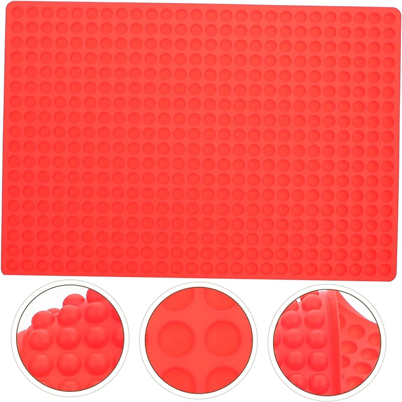 Silicone Baking Mat 468 Hole Round Hole Cooking Mat Paper Dot-shaped Oven Microwave Mat Heatproof Baking Kitchen Draining Tools