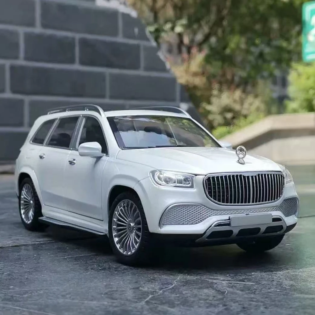

1:24 Mercedes-Benz Maybach GLS600 Alloy Car Model Diecasts Metal Toy Vehicles Car Model Simulation Sound Light Kids Gift A101