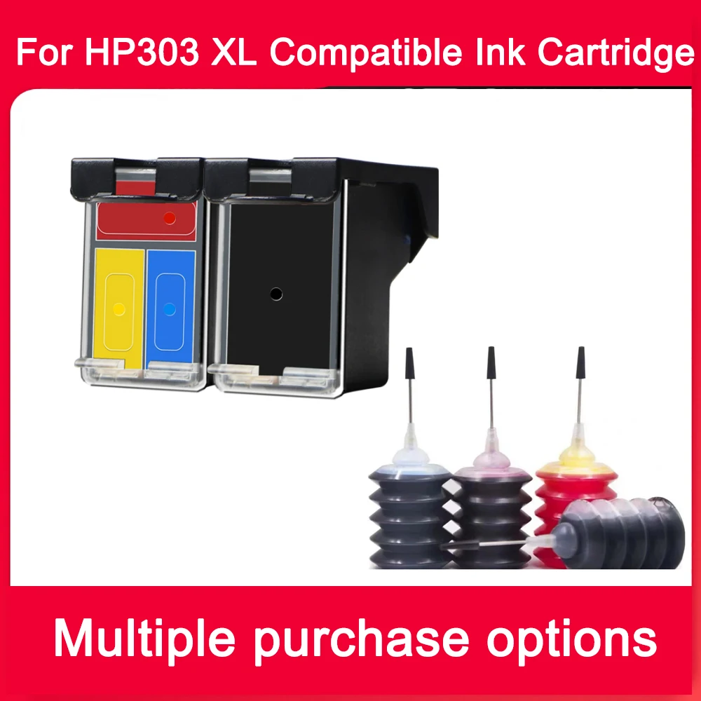 High Yield For HP303 for HP 303 303XL Ink Cartridge for HP Envy 6220 6222 6230 6234 6252 6255 7120 7130 7132 7155 7134  Printers