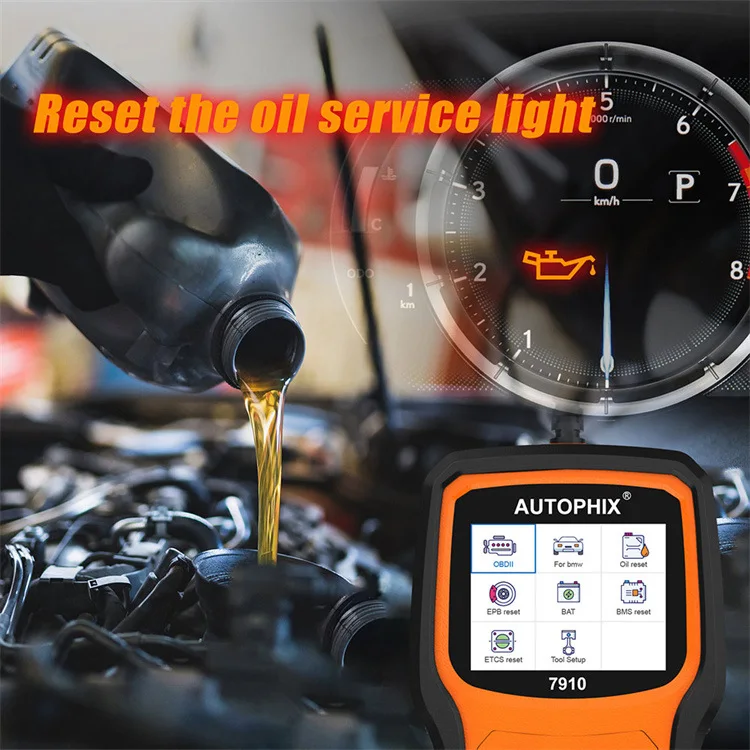 Autophix 7910 Full System Diagnostic Instrument OBDII Full Function Scan Tool