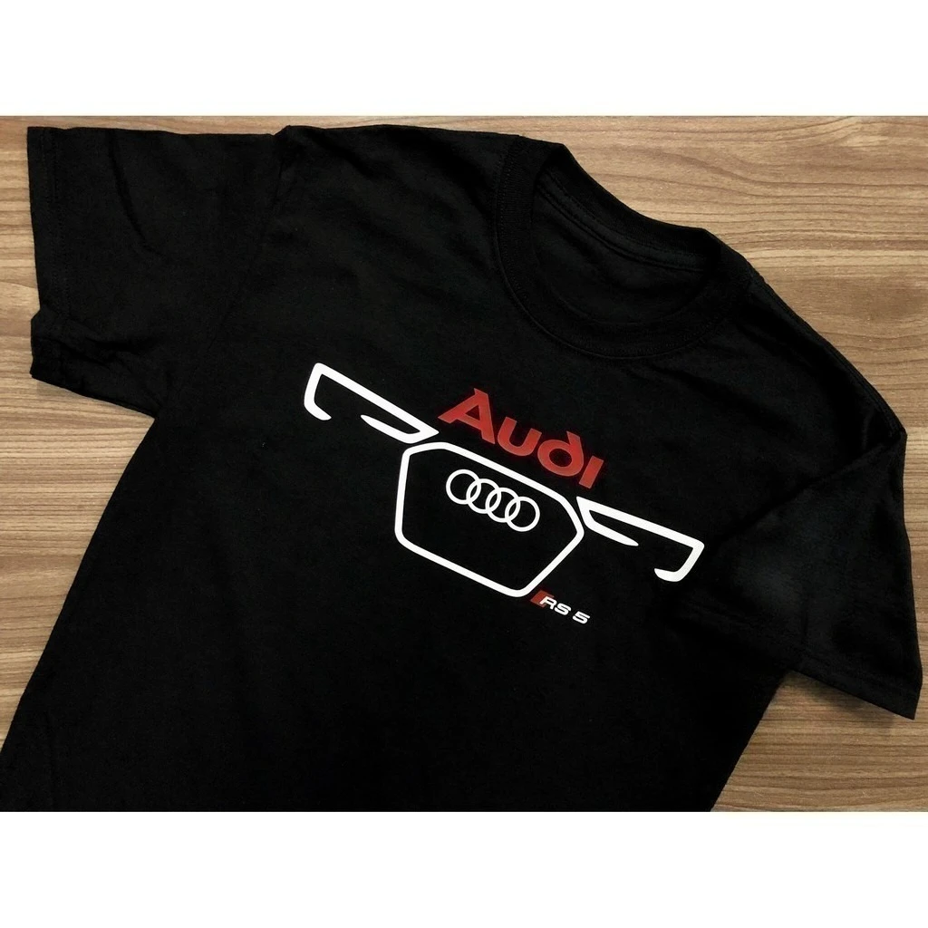 

2025 Audi Fashion RS5 V8 Quattro T-Shirt Men Women Short Sleeve T-shirt Summer Motocycle T-shirt Men's T-shirt Cotton T-Shirt