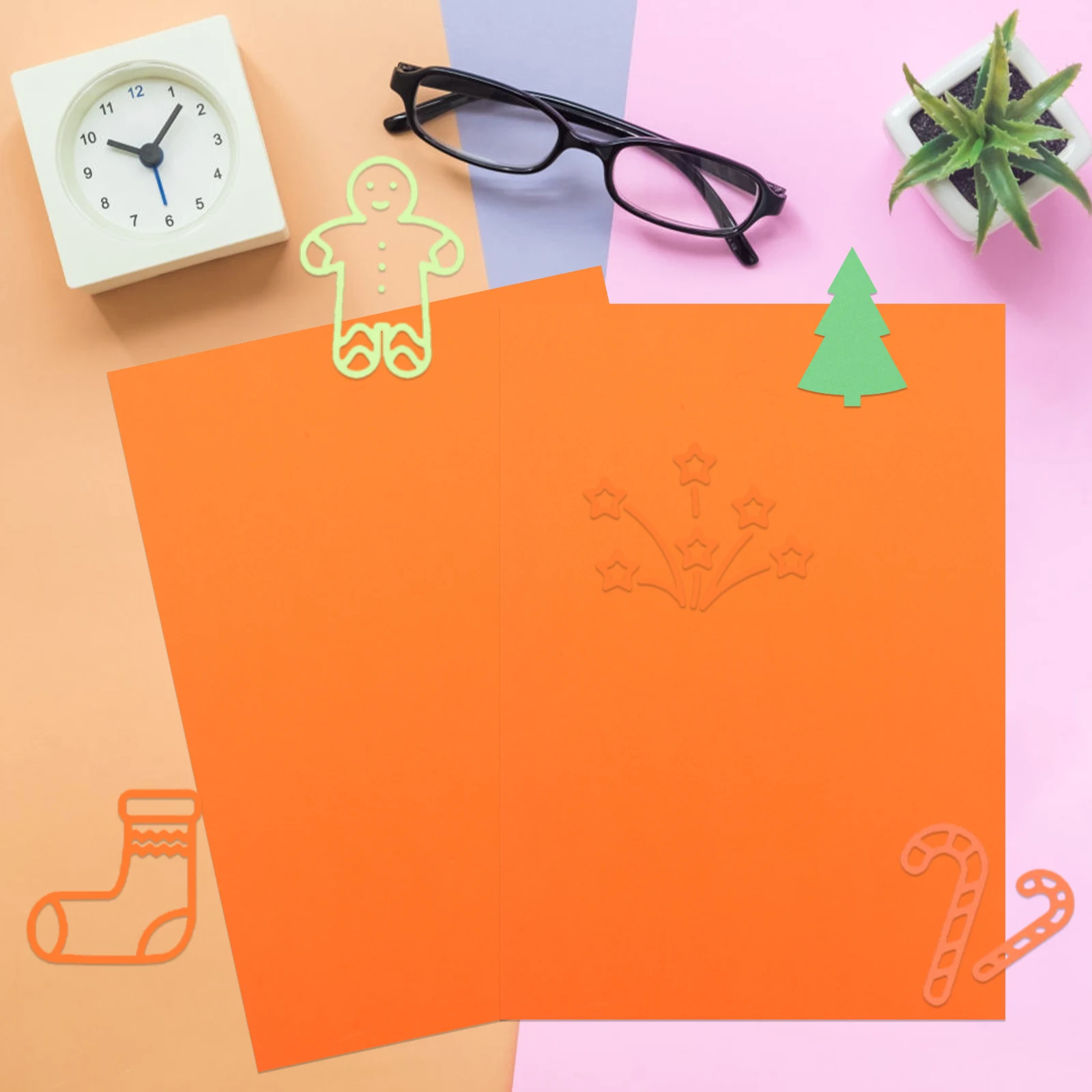 

50 Sheets A4 ange Color Cardstock Paper 230gsm DIY Craft Supplies Blank Drawing Art Material Teaching Tools