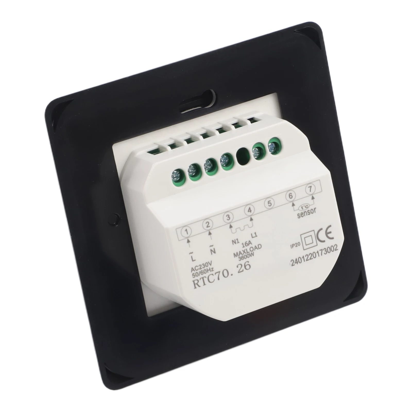 Digital Room Thermostat with Dual Sensor and Precise Temperature Adjustment for Electric Gas and Hot Water Heating