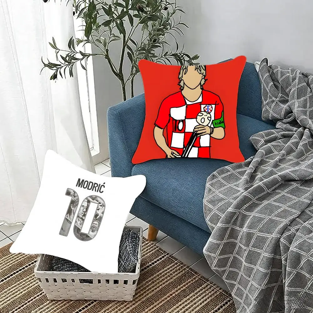 Famous athlete Luka Modric Cushion Cover Fluffy velvet Nordic style plush Living room sofa decorative
