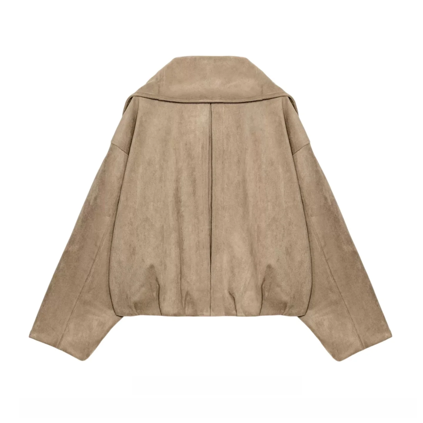 Fall 2026 New Women's Fashionable Long Sleeve Collared Zipper Pilot Jacket Outerwear Versatile Standard Fit Regular Length