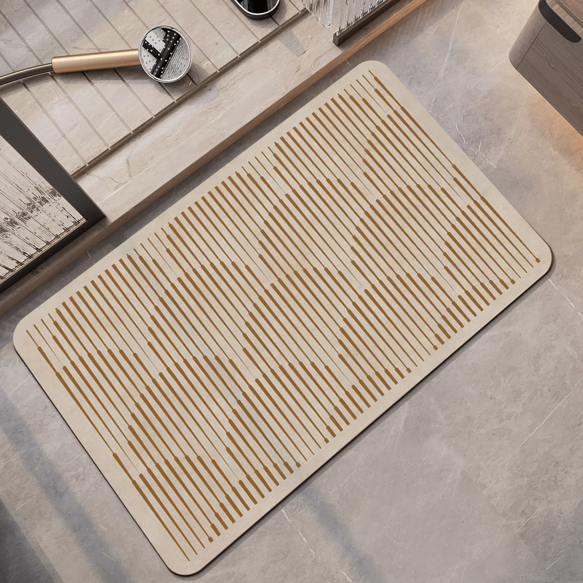 Diatomite Bathroom Foot Mat Absorbent Non-slip Bath Carpet Floor Mats Quick Dry Shower Rug Toilet Pad Doormat Washable