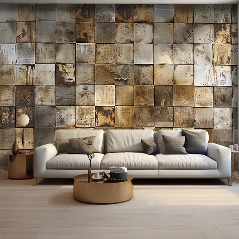 

Personalized 3D Geometric Nordic Wall Mural Custom Photo Wallpaper Modern Abstract Stereo Wall Art for Living Room Bedroom Home