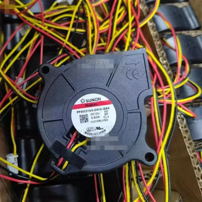 Y  1 Pc. New PF60251VX-C01C-GA9 Cooling Fan 6025 DC12V 5.52W 6CM 3Pin