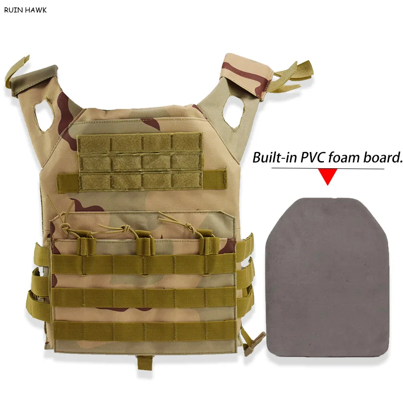 Hunting Gear Tactical JPC Vest Paintball 600D Molle Vests Military Army Protective Plate Carrier Multicam Body Armor Combat Vest