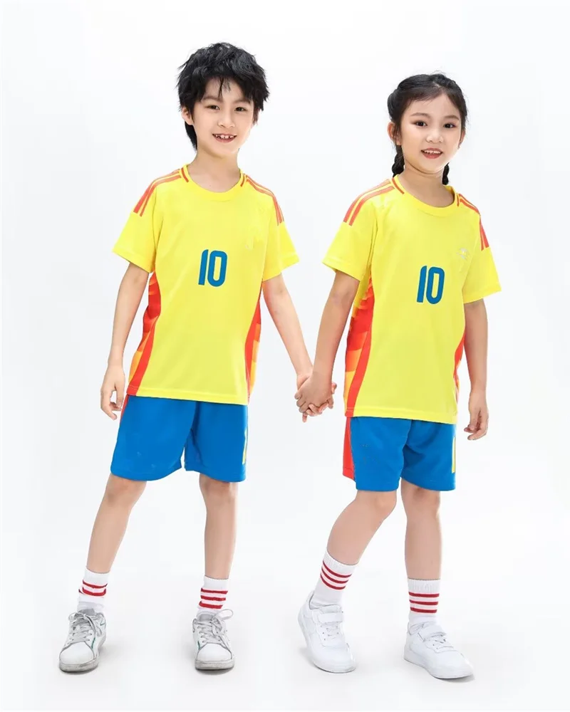 adult children\'s clothing set Football sport Uniforms boy girl Columbia Fans Jersey Training wear games kits Leisure shirt