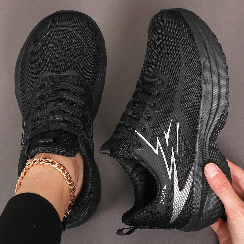 Rutschfeste Laufschuhe für Damen und Herren, Massage-Polsterung, Casual, Stoßdämpfend, Atmungsaktive Mesh-Sportschuhe