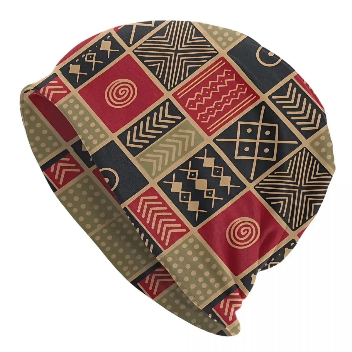 

Bonnet Hats Men Thin Skullies Beanies Hat African Ethnic Cap Design Caps