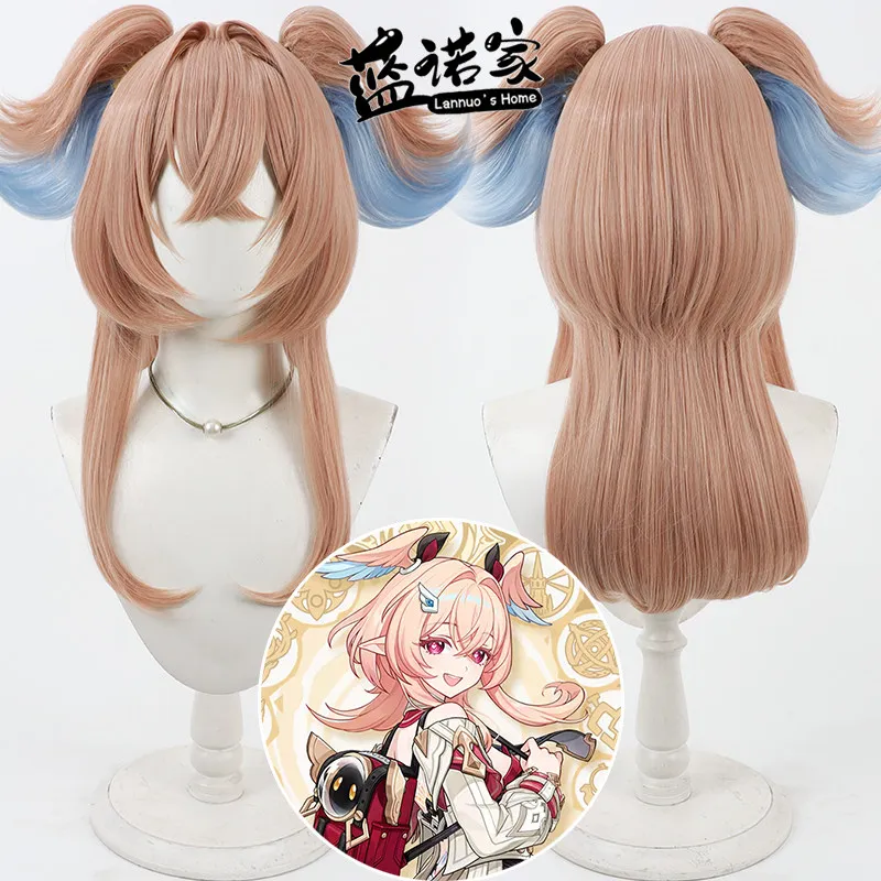 

Anime Genshin Impact Linnea Cosplay Wig Halloween Carnival Party Props Synthetic Hair Heat Resistant Fiber + Wig Cap