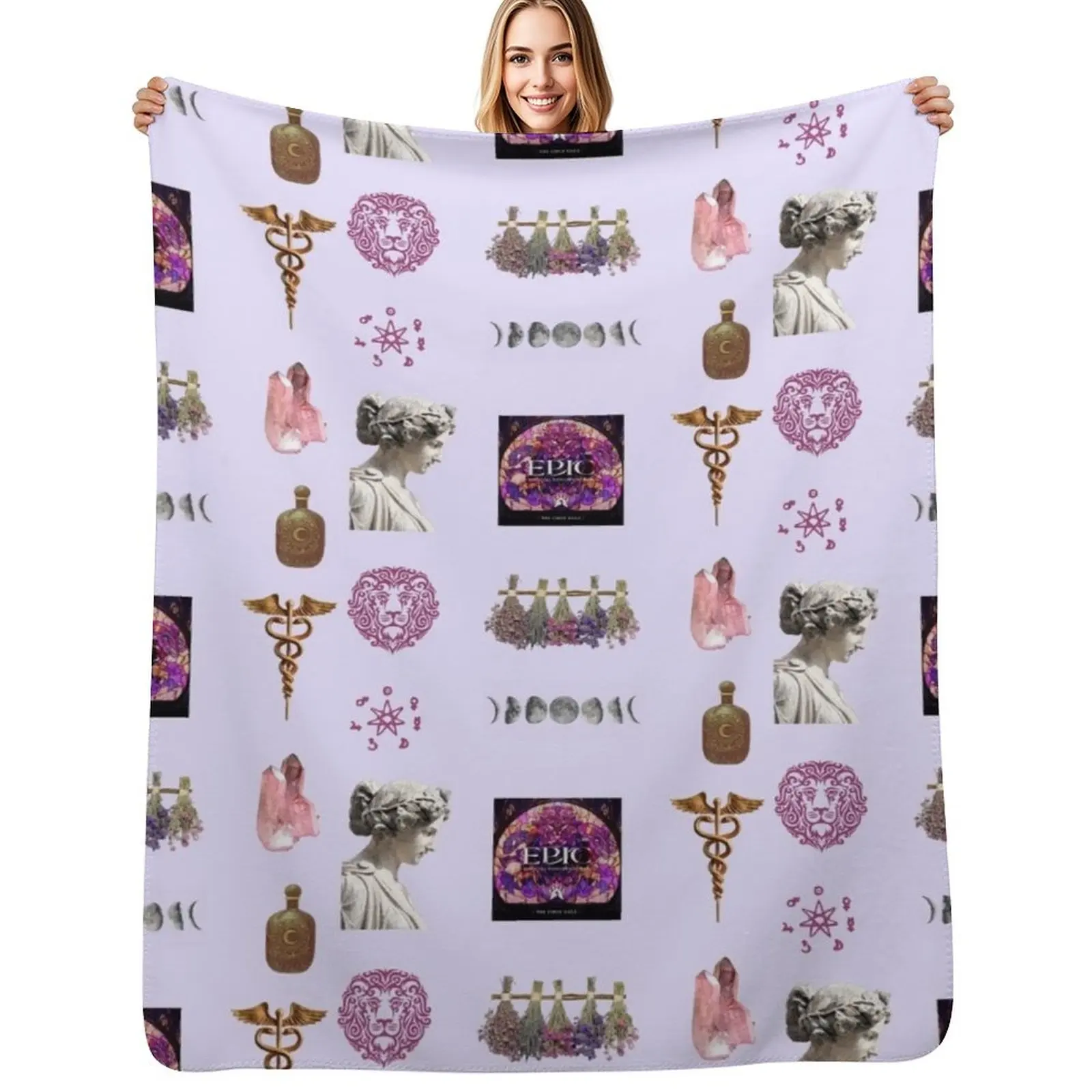 

Epic the musical The Circe Saga Throw Blanket Luxury Brand Soft Big Soft Plaid blankets and throws Blankets