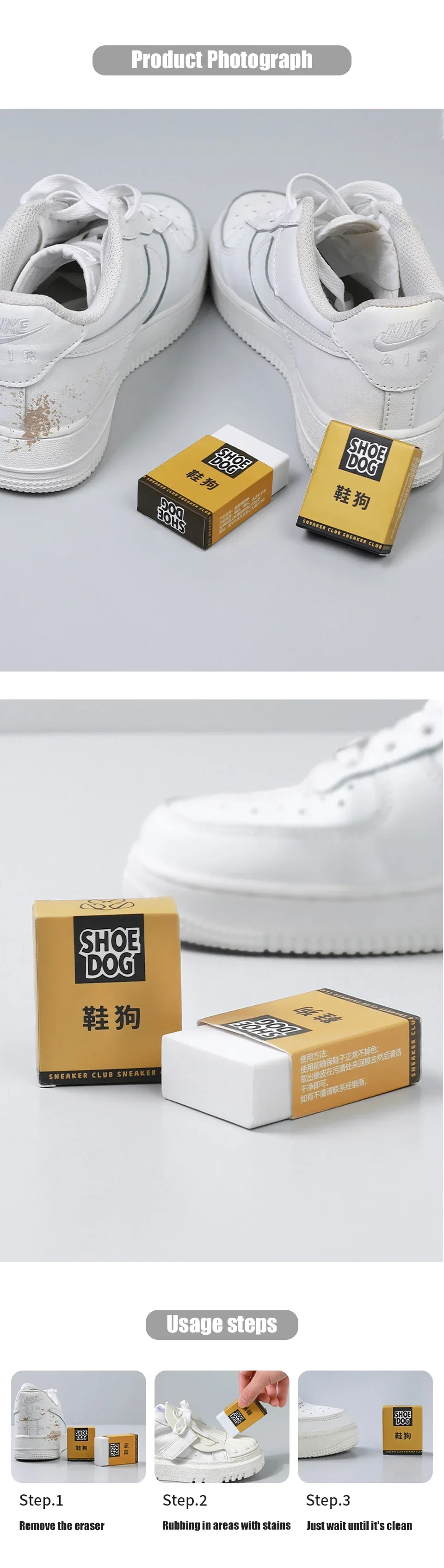 Tragbarer Schuhwischer, Schuhputzmittel, Wasserdichte Reinigung, Wildleder-Sneaker, Gummi-Dekontamination, Schuhreiniger – Detail 7