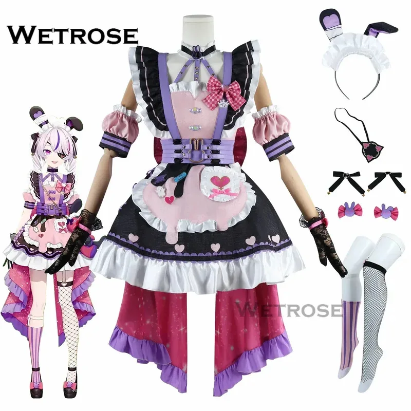 

a7d@【Wetrose】In Stock Maria Marionette 2.0 Cosplay Costume Nijisanji ILUNA EN Vtuber MariArtte Full Set Wig Halloween Xmasa7d@