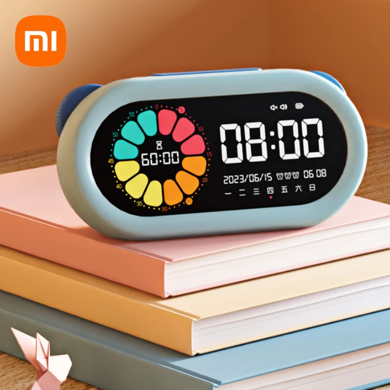 Xiaomi-despertador Automático Inteligente Multifuncional Temporizador m & g Tela Grande hd Vibração Silenciosa Resistência Longa Recarregável