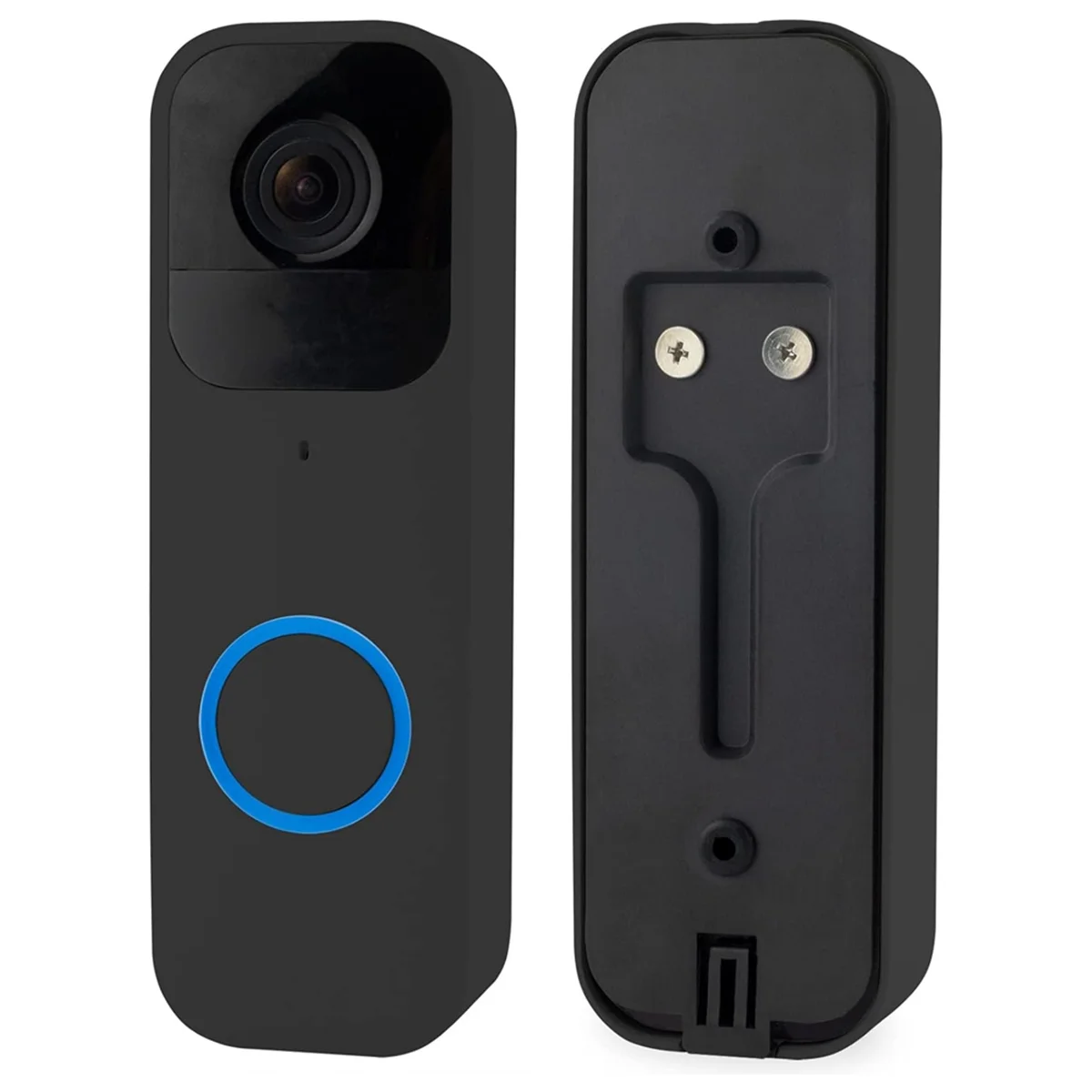 For Blink Door Bell Backplate Replacement, Back Plate Part for Blink Video Doorbell-Black