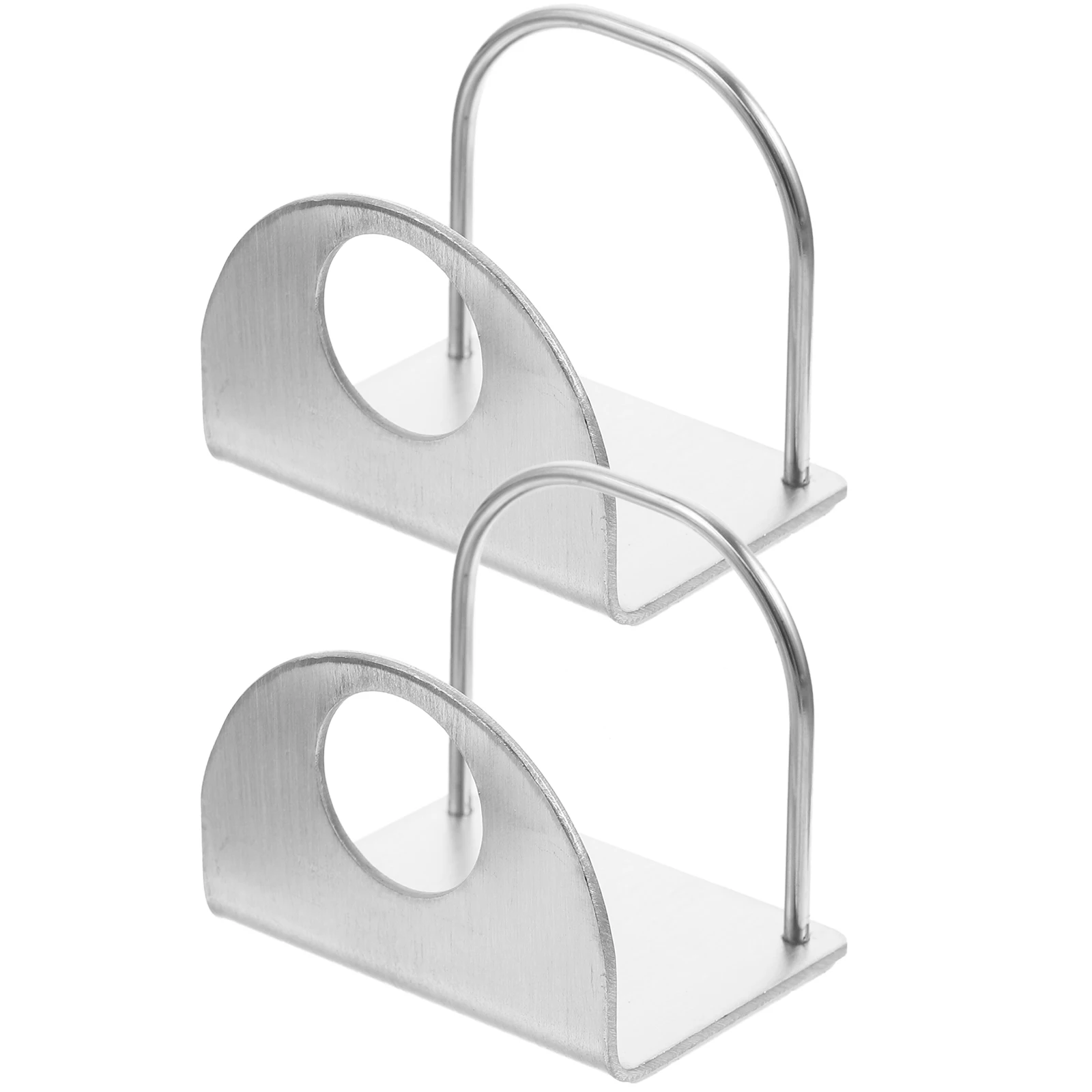 

2Pcs Metal Toothpaste Holder Wall Mount Stainless Steel Bathroom Storage Rack Adhesive Organizer for Tile Glass Ceramic