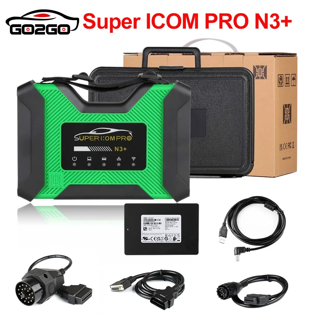 

New SUPER ICOM PRO N3+ For BMW Support code OBD2 Scanner MB PRO N3+ USB 3.0 SUPER Full Configuration Diagnostic tool