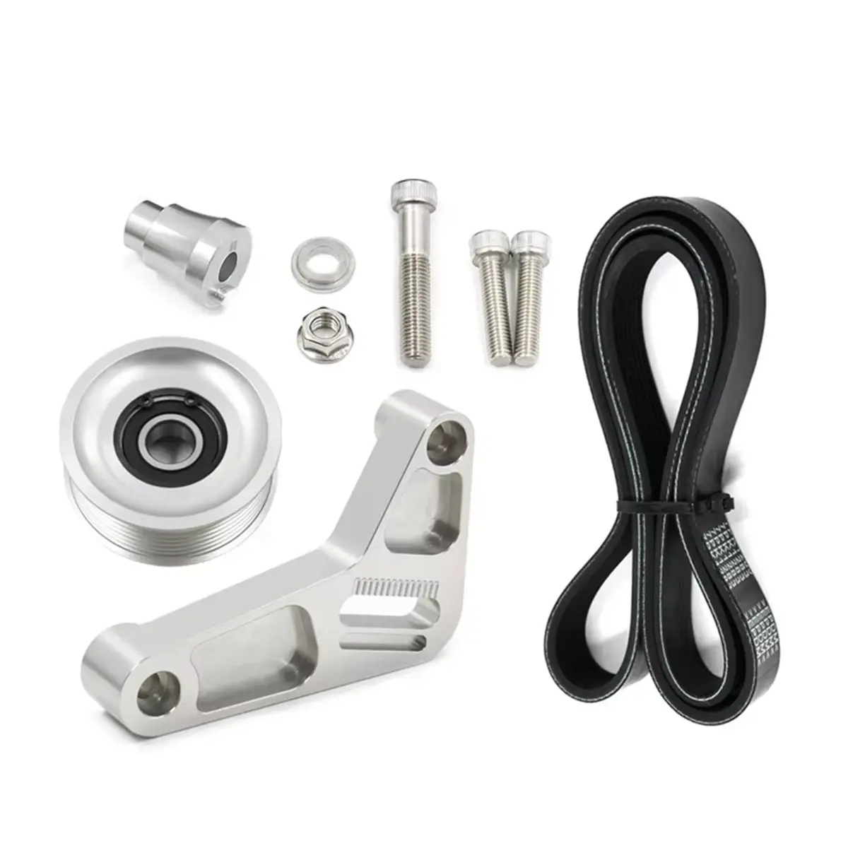 #68S (Silver)Adjustable EP3 Pulley Kit for Honda Civic K20 Engines,Automotive Parts & Accessories