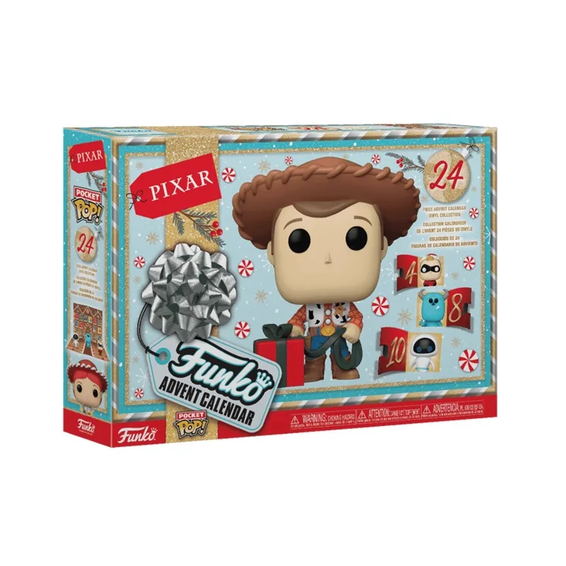 FUNKO POP《Pixar Woody عيد الميلاد تقويم القدوم صندوق أعمى》 أنيمي عمل سطح المكتب زينة زخرفية نموذج اللعب تحصيل نموذج