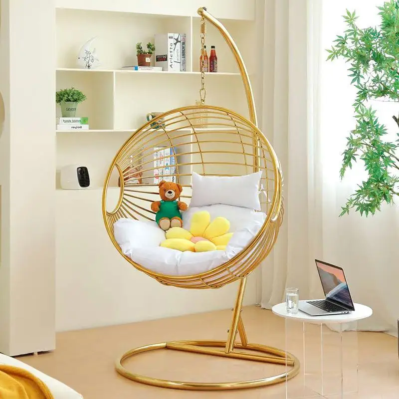 Swing Hanging Basket Hanging Balcony Rocking Chair Indoor Hanging Chair Lazy Household Stainless Steel Internet celebrity