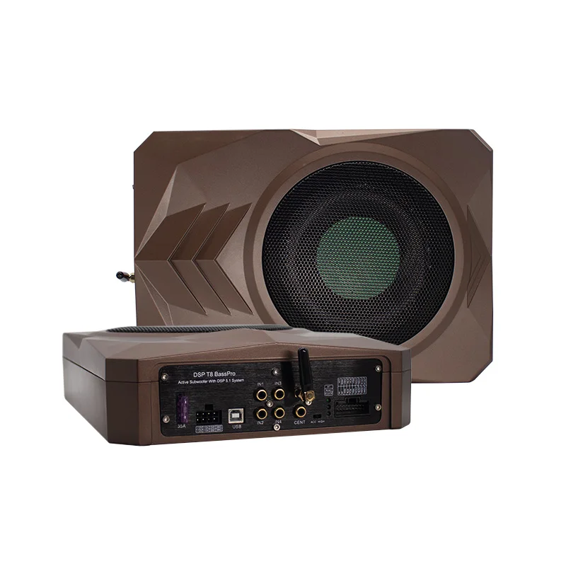 Fabricante Sennuopu Subwoofers de 8 polegadas Subwoofer ativo de áudio para carro com 5 canais DSP