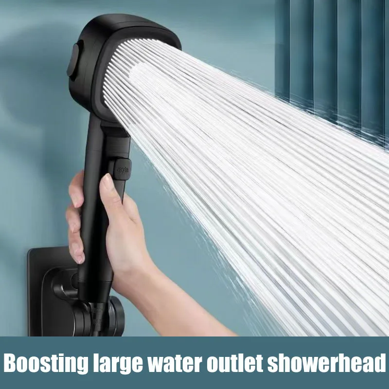 

Adjustable One-Key Stop Water Shower Heads High Pressure Water Saving 3 Modes Shower Heads High Quality Bathroom Showers