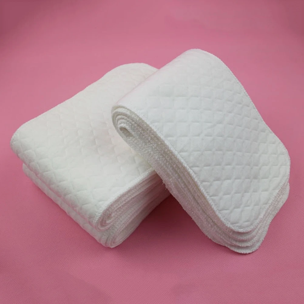 

10pcs Infant Cotton Diaper Newborn Nappies Durable Washable Reusable Long Term Soft Breathable Changing Mats Car Bed Stroller