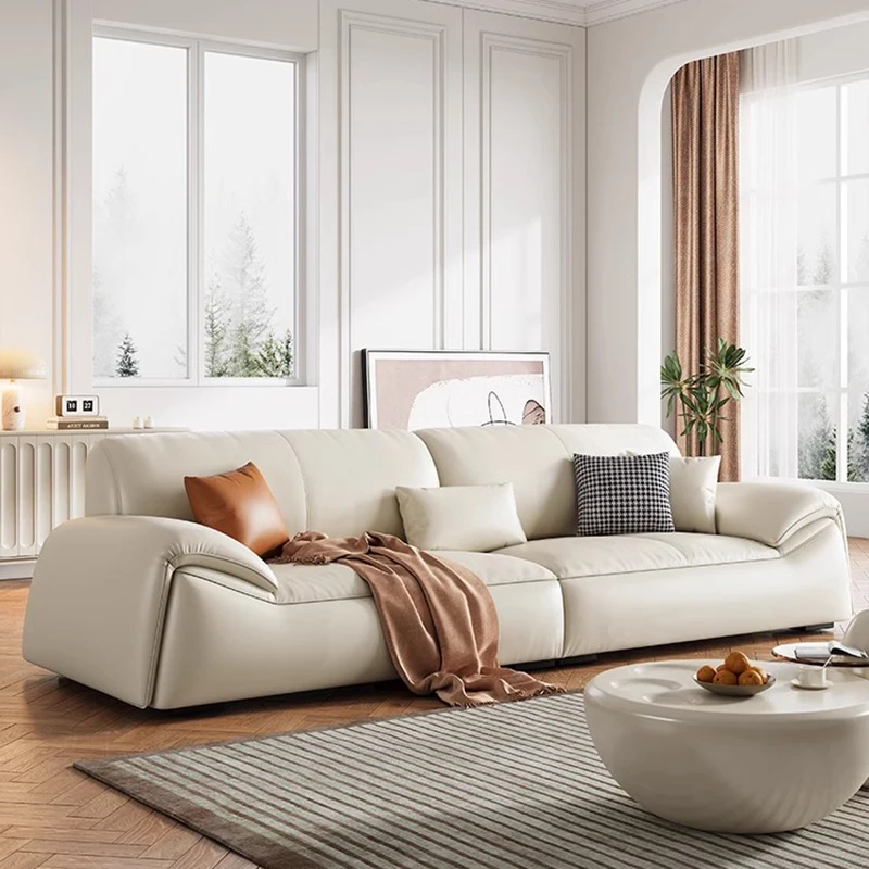 

Italian Minimalist Living Room Sofas Leather Modern Nordic Lazy Living Room Sofas Sectional Europe Fauteuil Salon Home Furniture