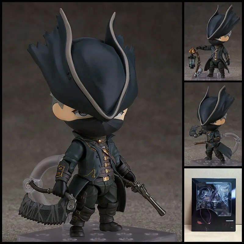 Q Version Nendoroid 1279 Bloodborne The Hunter Action Figure With Interchangeable Face Sculpts Box Packed Character Model Toys