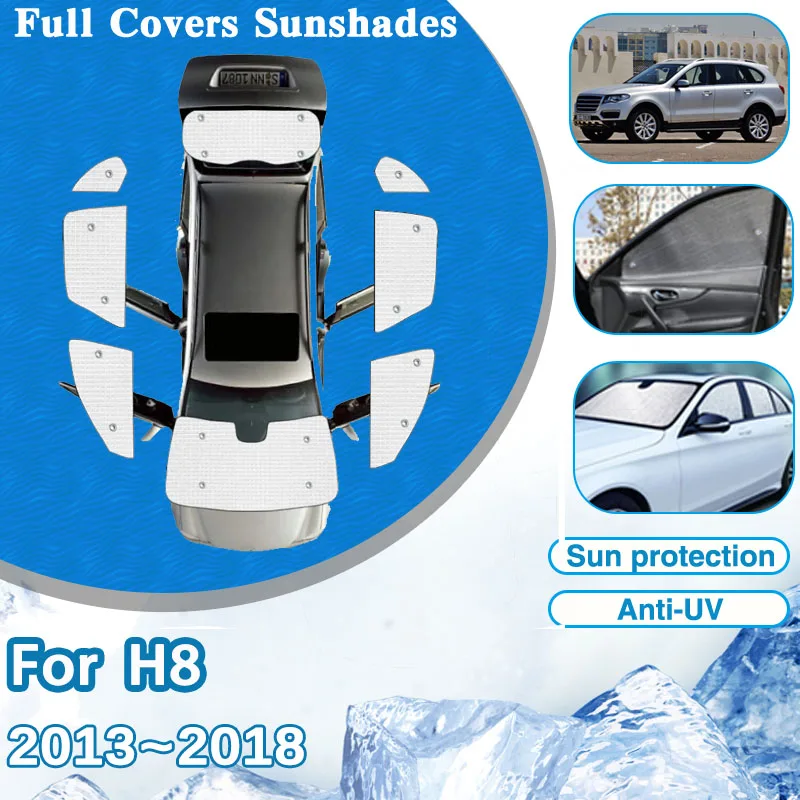 

For Great Wall Haval H8 2013~2018 2014 2015 2016 Car Full Coverage Sunshade Anti-UV Sun Visors Car Windshields Auto Accessories