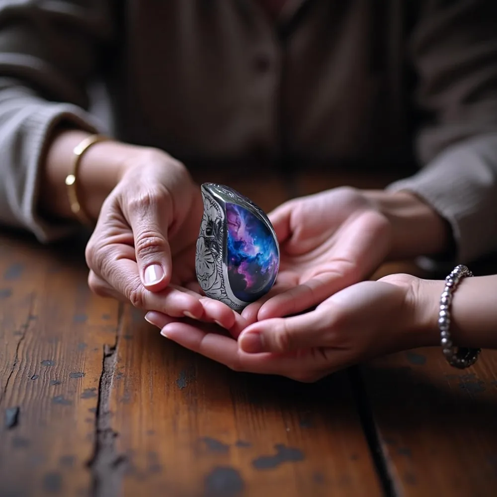 مجموعة جرة حرق الجثث للبالغين صديقة للبيئة - جرة جنازة كبيرة بتصميم دمعة للرماد البشري، تستوعب 220 رطلًا، تتضمن 2 صغير