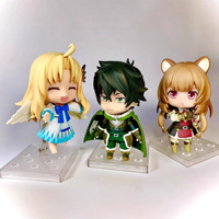 The Rising Of The Shield Hero Naofumi Iwatani Raphtaria Filo 10cm Anime Action Model Figure Q Version Cute Desktop Periphery Toy