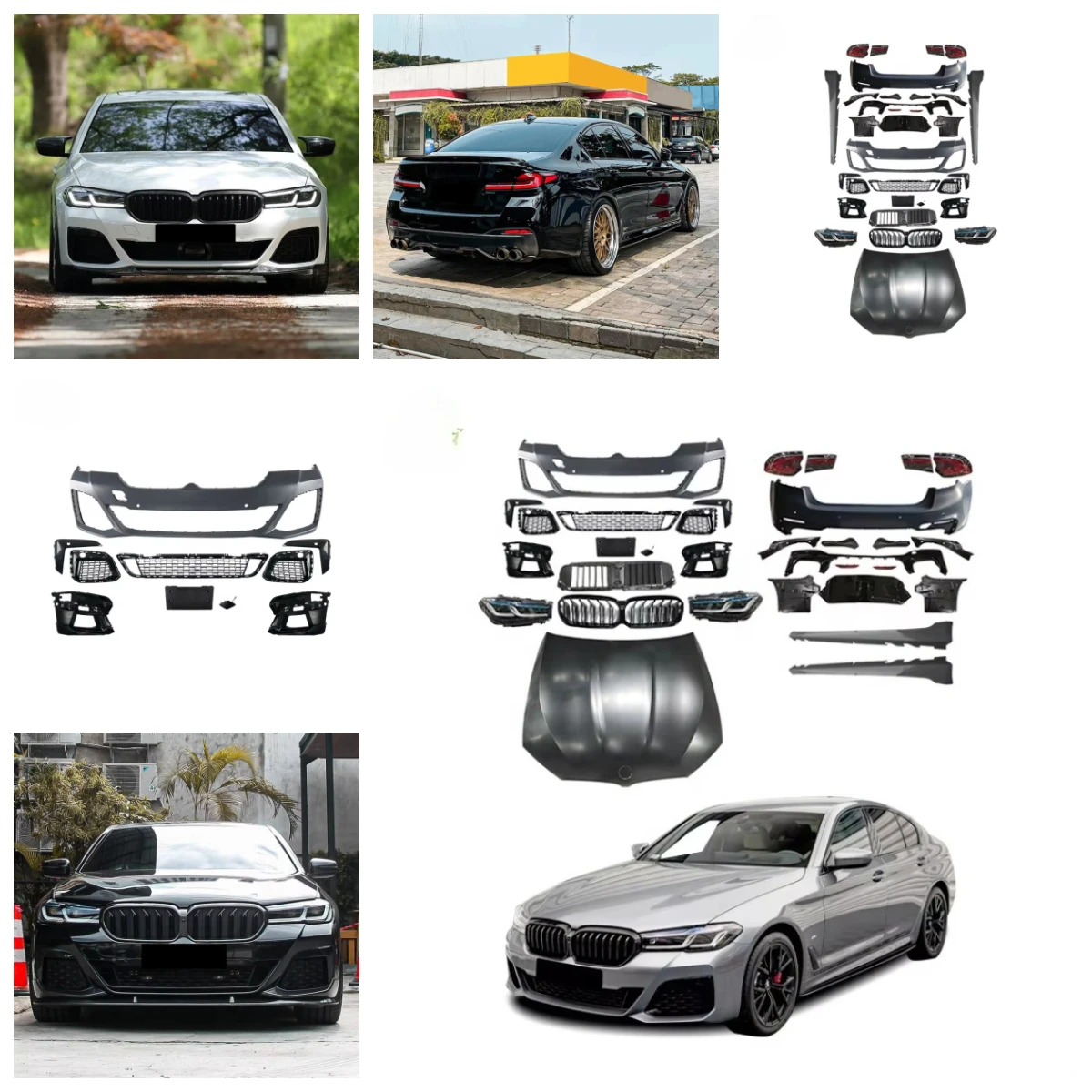 

Dream Garage 2018-2021 G30 Upgrade G30 LCI M Sports Style Body Kit With Headlight Tail Light Bodykit For 5 Series G30 Car