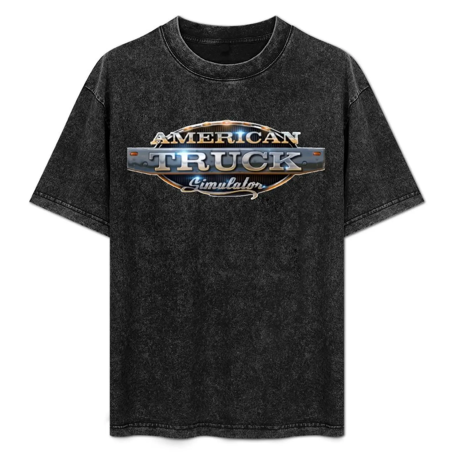 

American Truck Simulator Logo T-Shirt Funny t-shirt gifts for boyfriend new gifts and t-shirts T-shirts man plain t shirts men