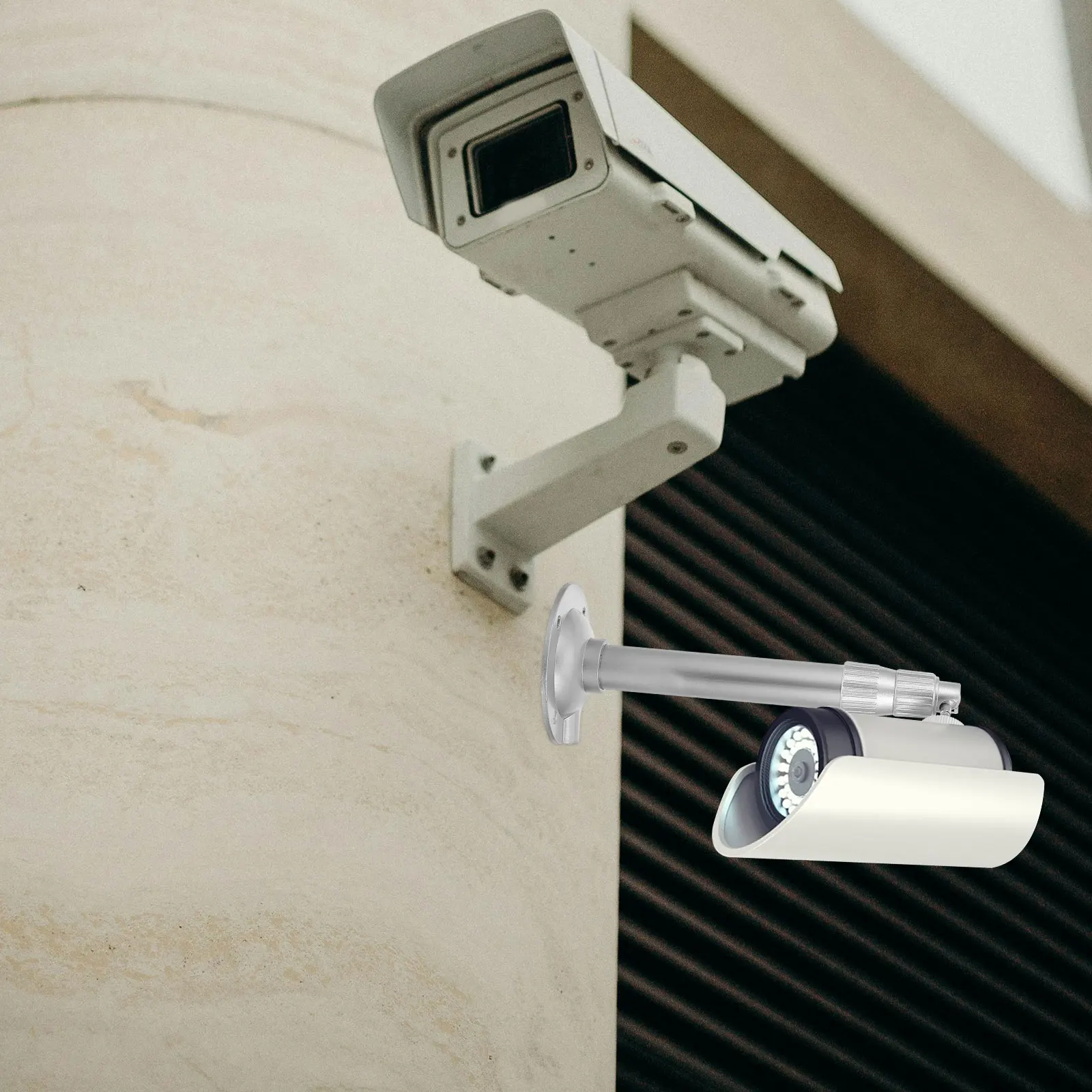 

Camera Telescopic Bracket Wall Mount Holder Adjustable Metal Support Extension Pole for Indoor Monitoring Living Room Bedroom